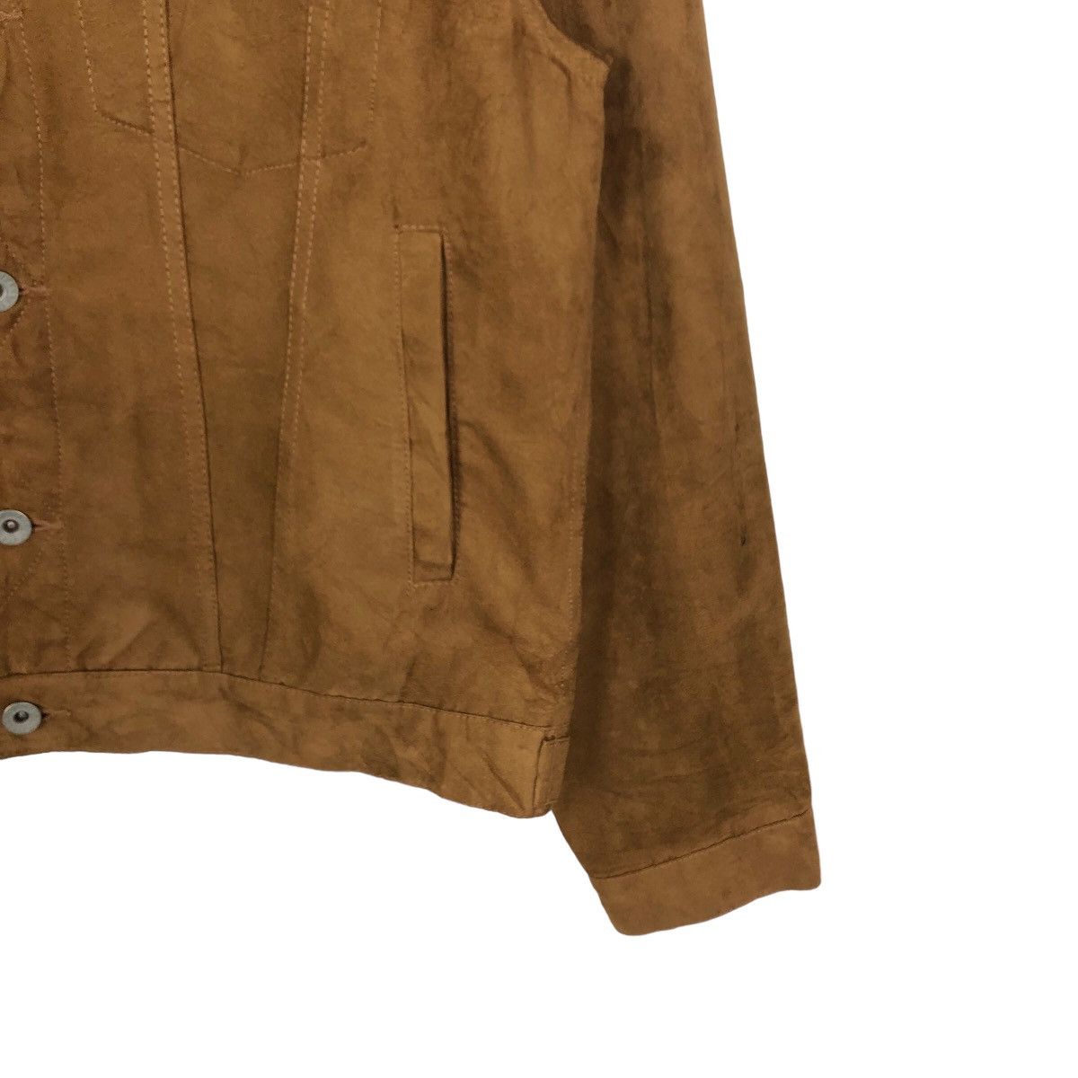 Japanese Brand 🔥VINTAGE SUEDE LEATHER CROPPED JACKET GU JAPAN ISSEY MIYAKE Size US L / EU 52-54 / 3 - 4 Thumbnail