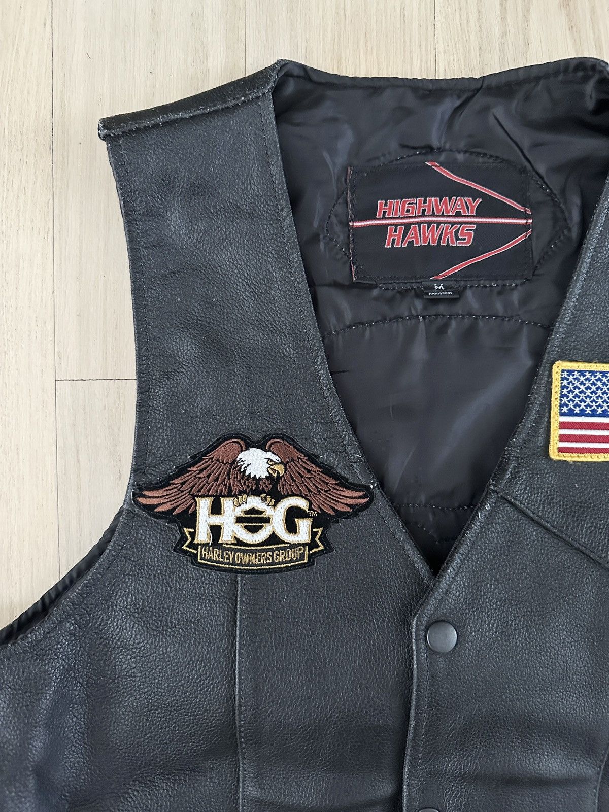Harley Davidson × Vintage 1 of 1 Harley-Davidson HOG Leather Vest Size US M / EU 48-50 / 2 - 3 Thumbnail