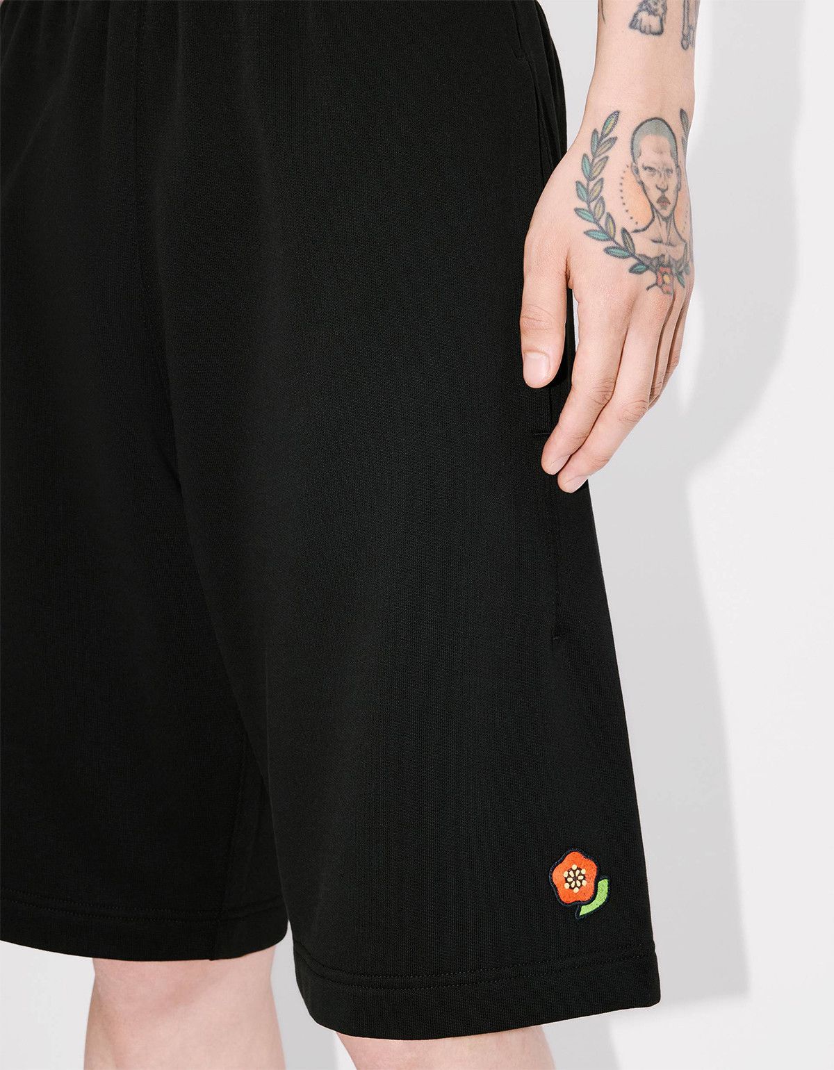 Kenzo Kenzo Pop Embroidered Black Sweat Shorts Size US 30 / EU 46 - 6 Thumbnail