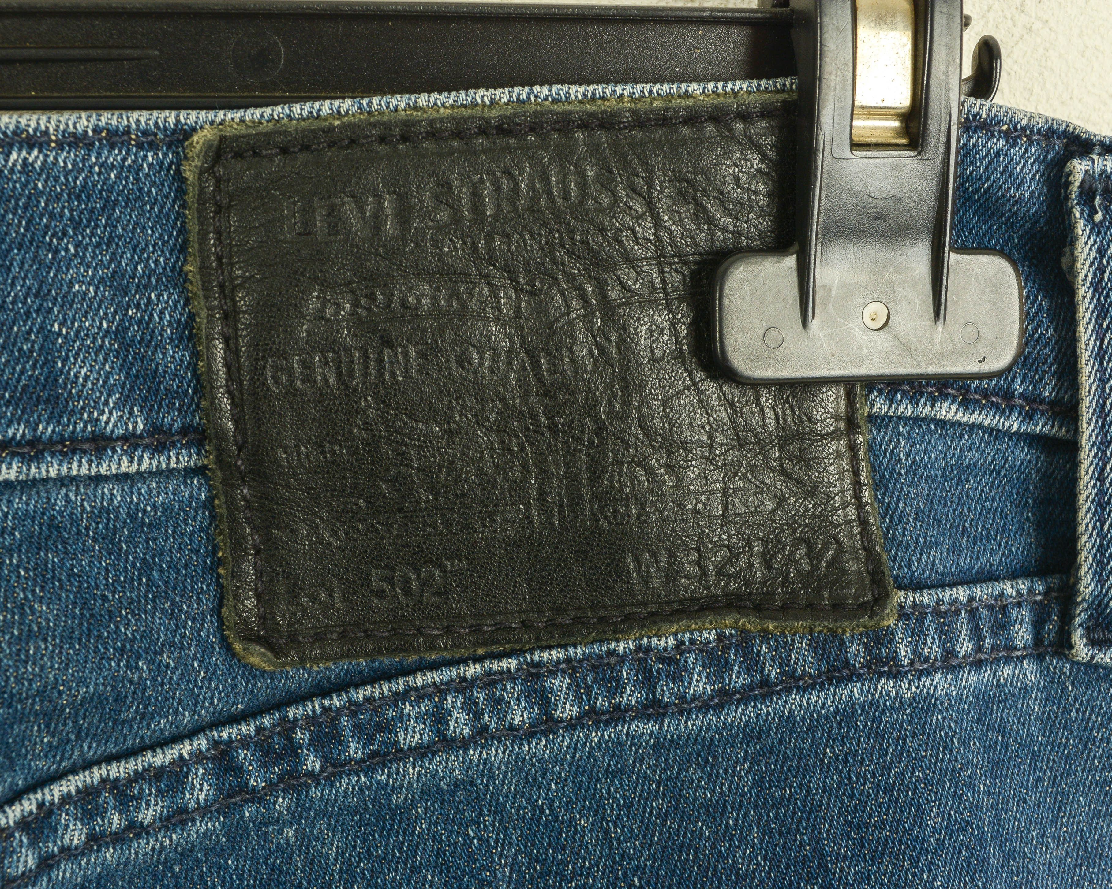 Levi's Premium Big E 502 W32 L32 Slim Tapered Jeans Denim Trousers Size US 32 / EU 48 - 3 Thumbnail