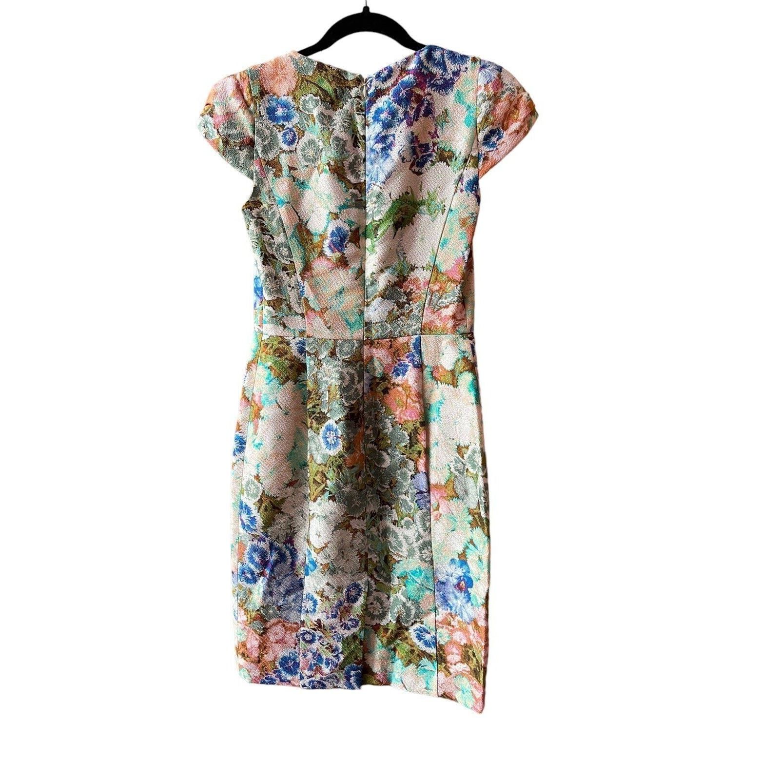 Etro ETRO Floral Print Knee-Length Dress Size 40 Size S / US 4 / IT 40 - 4 Thumbnail