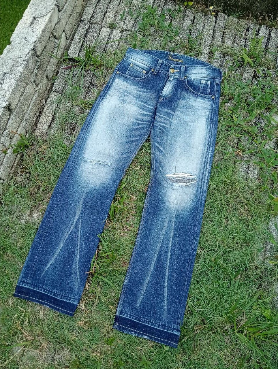 Vanquish Vintage Vanquish Gold Japan Distressed Jeans Size US 34 / EU 50 - 2 Thumbnail