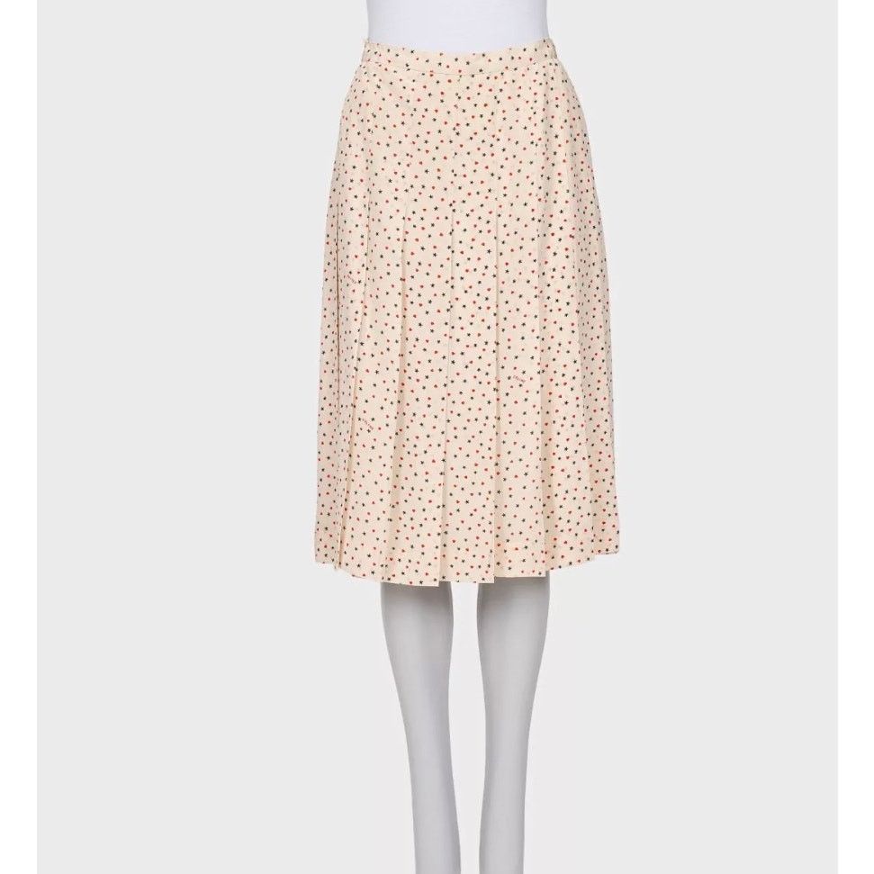 Celine Celine Silk Printed Blouse & Skirt Set - Size FR44 Size 32" / US 10 / IT 46 - 4 Thumbnail