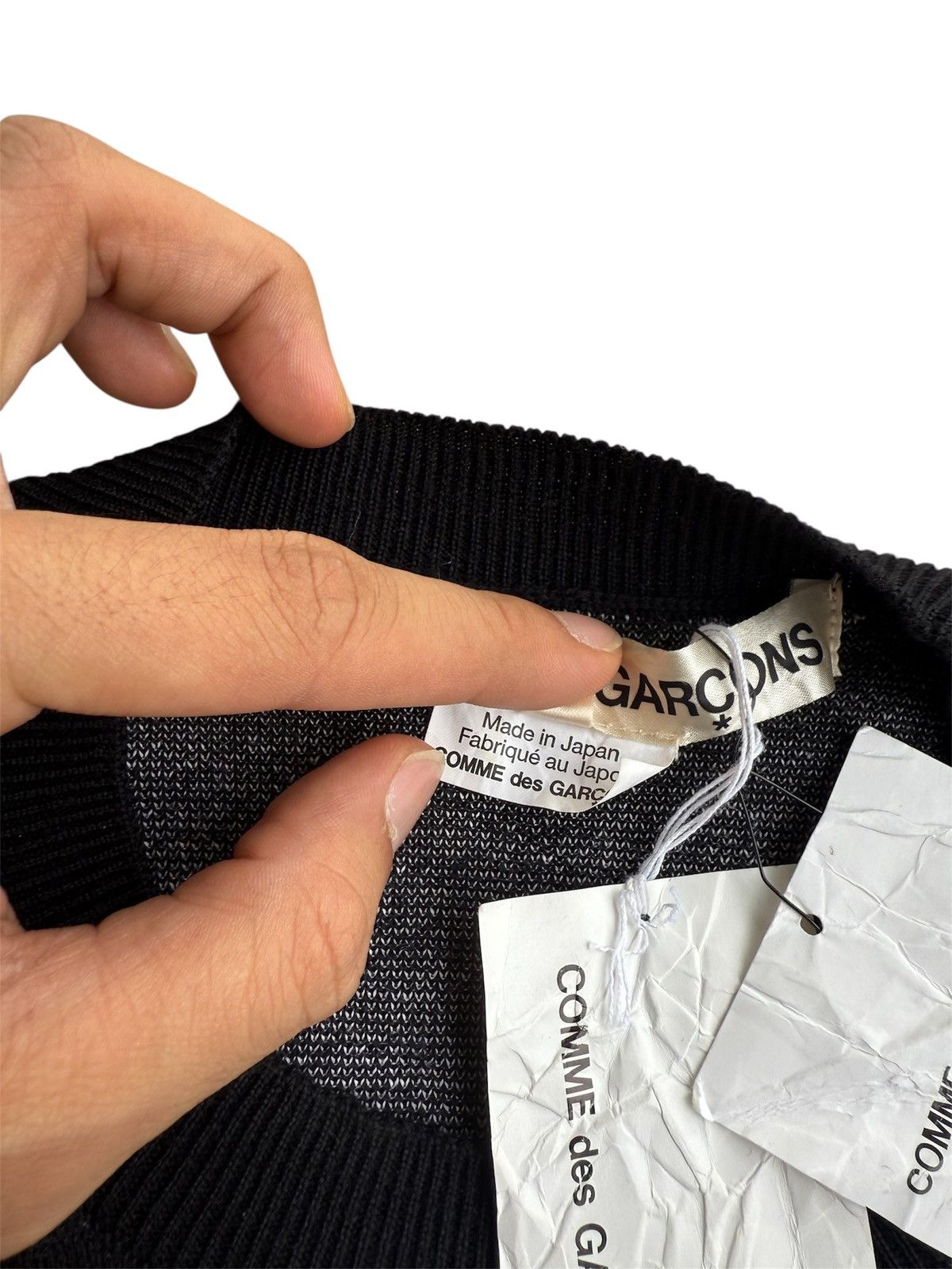 Comme des Garcons Comme des Garcons Spell Out Baggy Knitwear Size US M / EU 48-50 / 2 - 3 Thumbnail