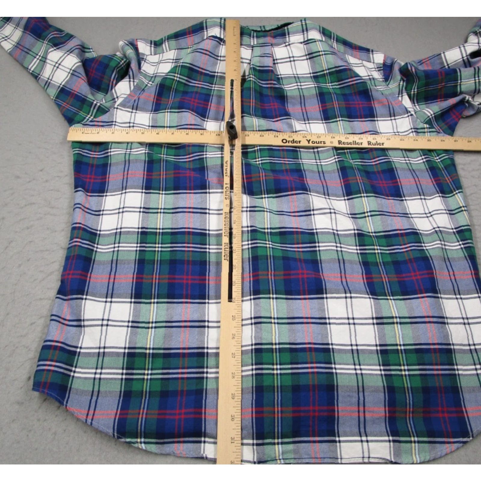 Ralph Lauren Vintage Ralph Lauren Men's Shirt 2XL Blue Plaid Cotton Long Sleeve Button-Up Size US XXL / EU 58 / 5 - 5 Thumbnail