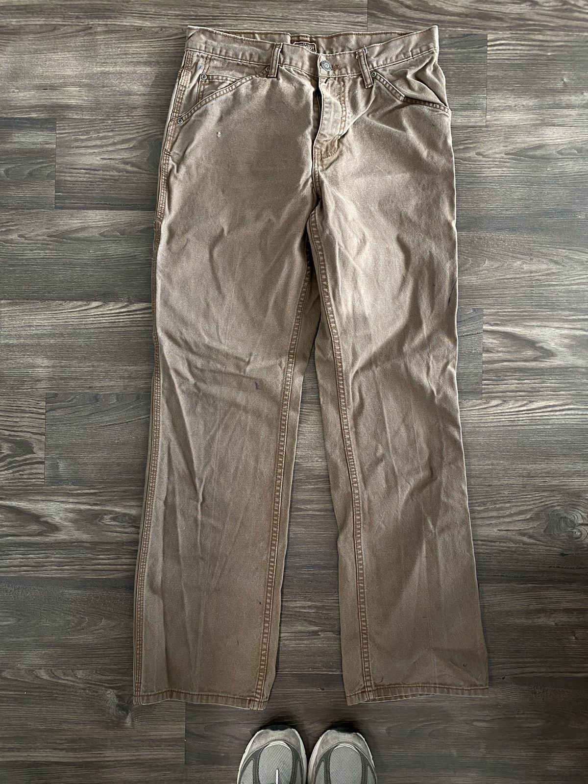 Vintage Vintage Brown Workwear Dungaree Pants Size US 32 / EU 48 - 1 Thumbnail