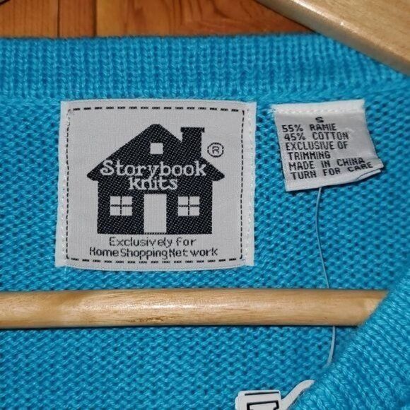 Vintage Storybook Knits Vintage Hand Knitted Aquatic Fish Themed Li Size S / US 4 / IT 40 - 4 Thumbnail