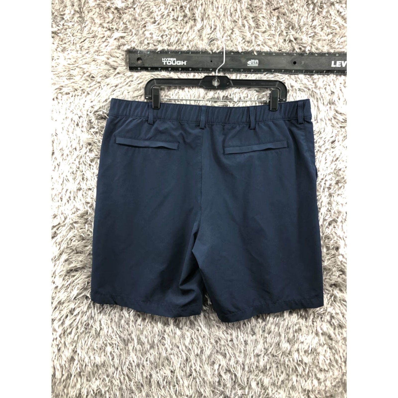 Apt. 9 Apt. 9 Mens Bermuda Shirt XL Dark Blue Lightweight Mid Rise 5-Pocket Regular Fit Cotton Blend Size US 36 / EU 52 - 4 Thumbnail
