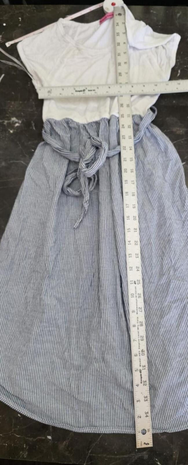 Other Maternal America Casual Maternity Dress Blue White Striped Size S / US 4 / IT 40 - 7 Thumbnail