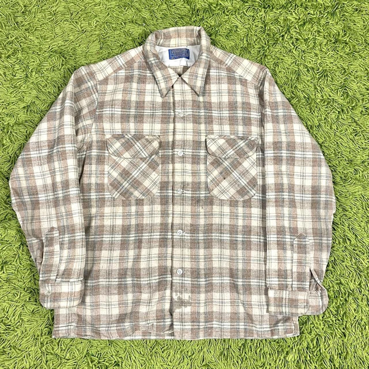 Pendleton × Vintage Vintage 60s Wool Pendleton Flannel Shirt Size US L / EU 52-54 / 3 - 1 Thumbnail
