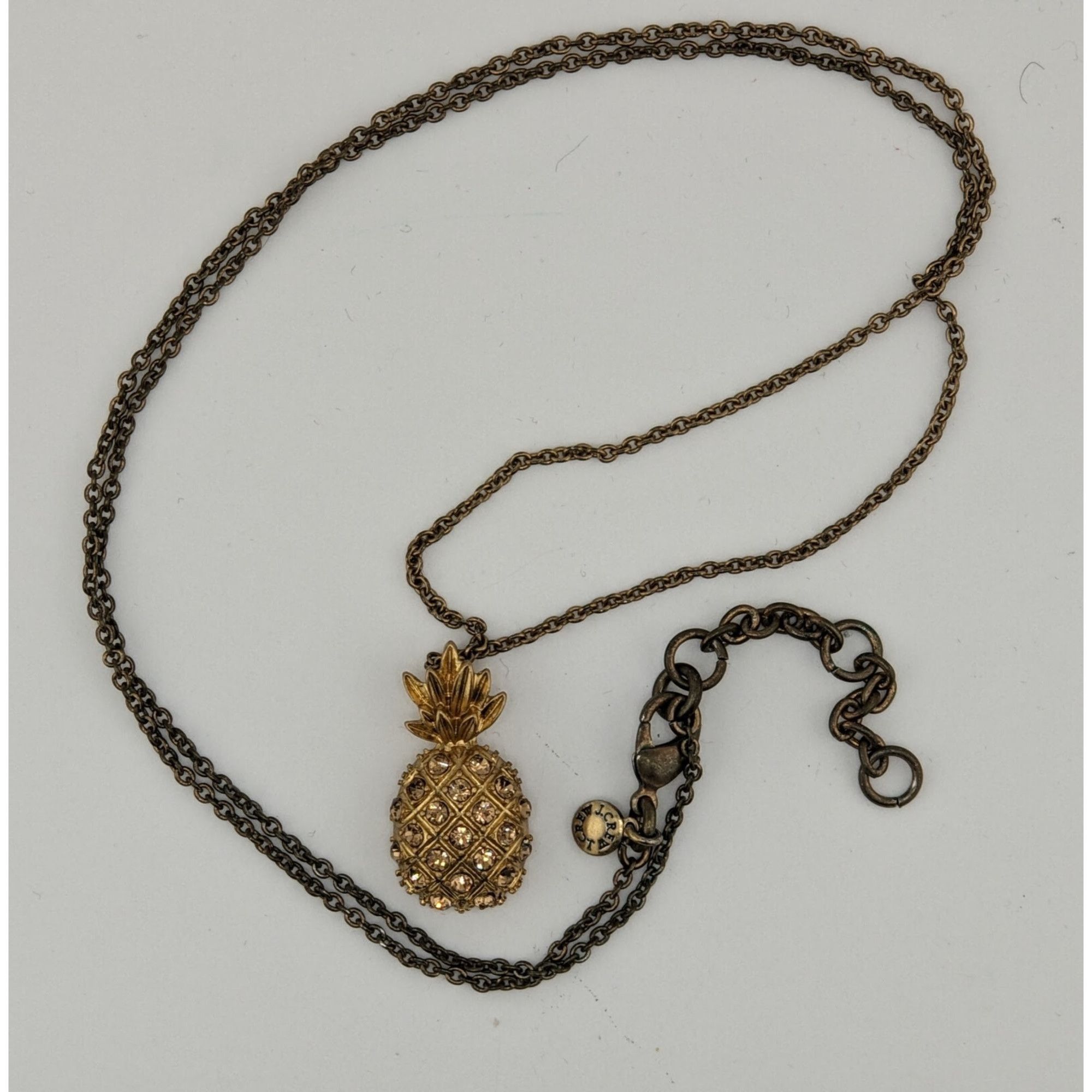 J.Crew Preppy Summer J. Crew Gold Pineapple Pendant Necklace Size ONE SIZE - 5 Thumbnail