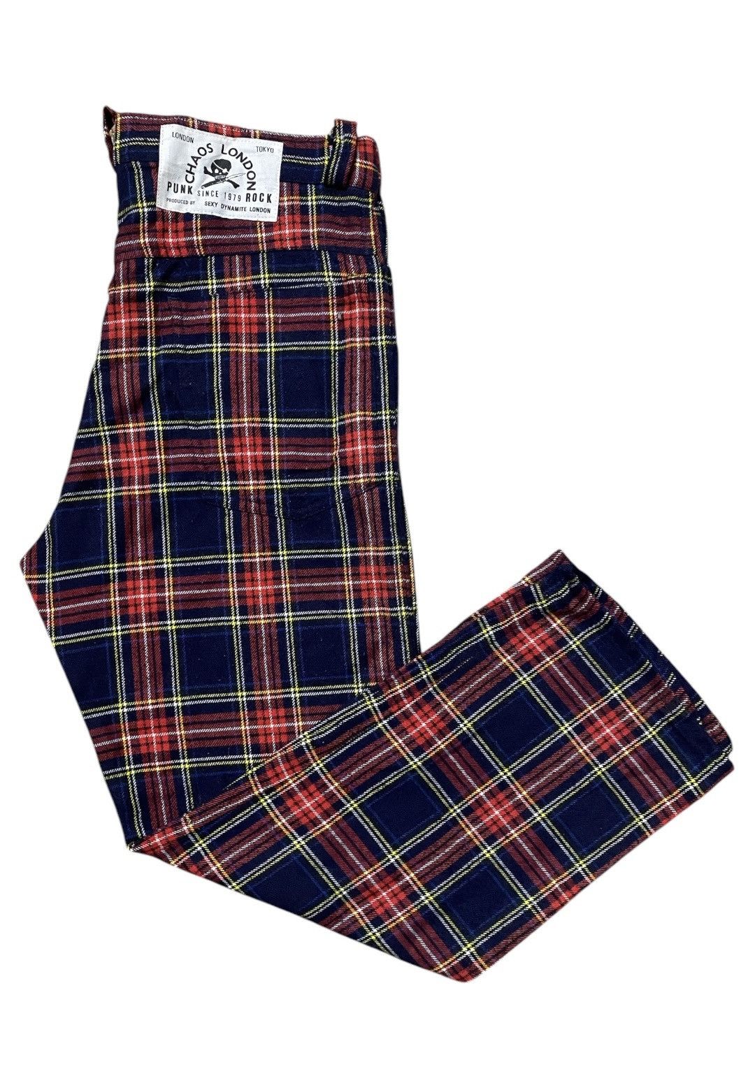 Japanese Brand Chaos London Punk Tartan by Sexy Dynamite London Size US 30 / EU 46 - 1 Thumbnail