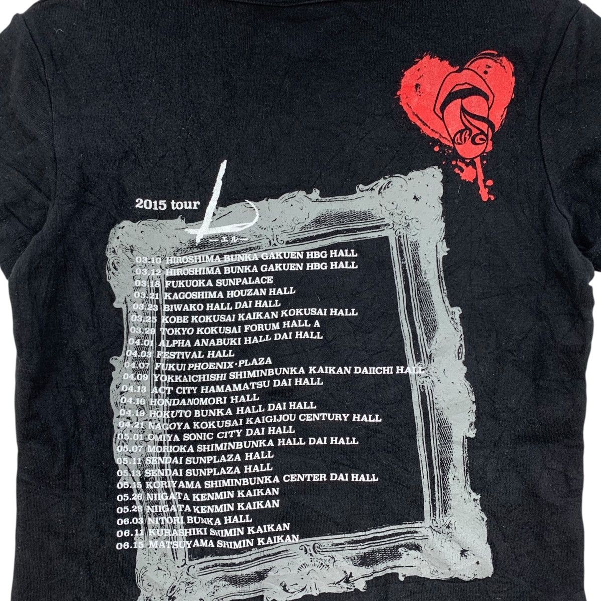 Japanese Brand ACID BLACK CHERRY Japanese Band 2015 Tour Tshirt Size US S / EU 44-46 / 1 - 5 Thumbnail