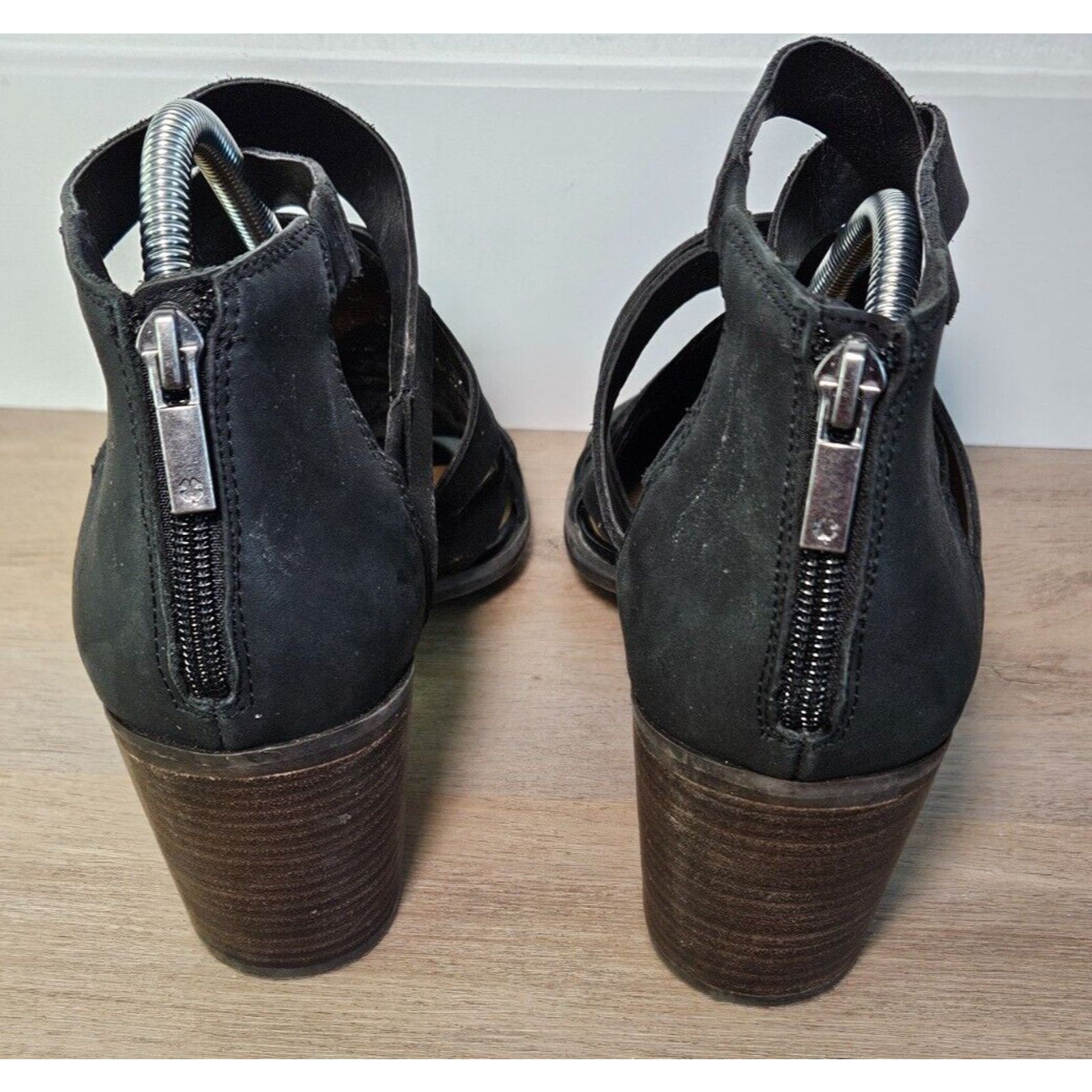 Lucky Brand Lucky Brand Women’s Black Strappy Heeled Sandals Size 10M Size US 10 / IT 40 - 4 Thumbnail