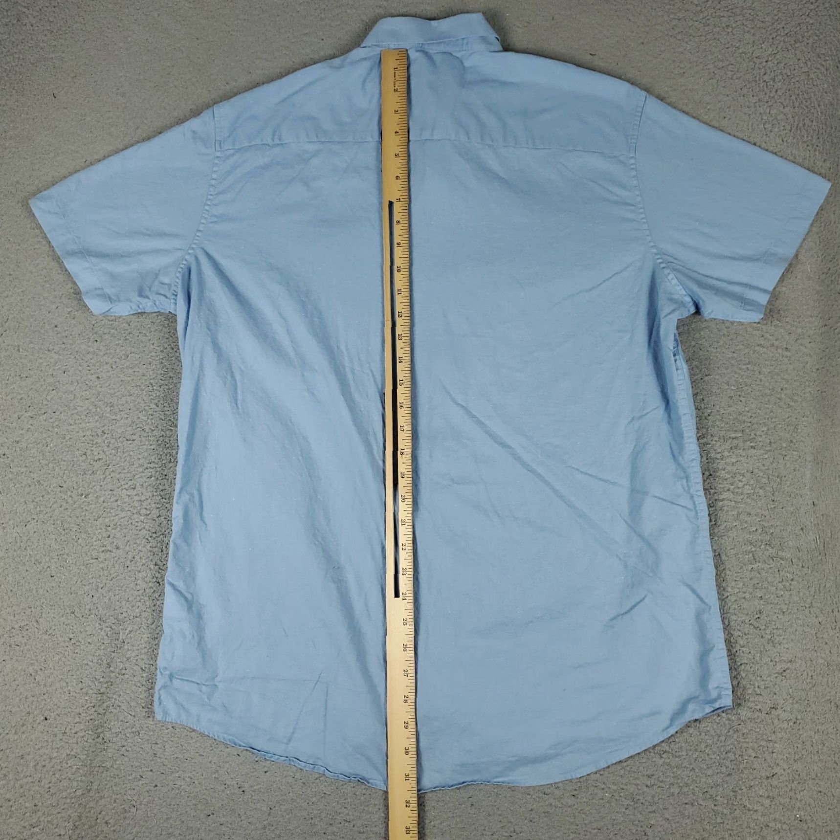 TravisMathew Travis Mathew Shirt Mens XL Button-Up Short Sleeve Blue Collared Pocket Size US XL / EU 56 / 4 - 5 Thumbnail