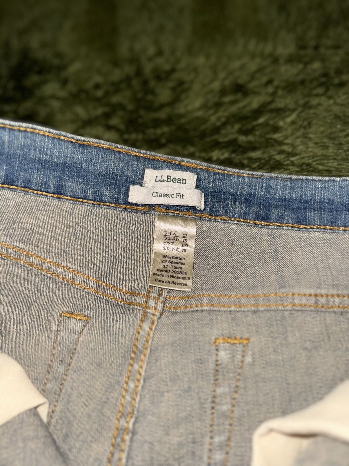 L.L. Bean L.L.Bean Japan Classic Fit Vintage Washed Denim Pants Indigo Size US 30 / EU 46 - 4 Thumbnail