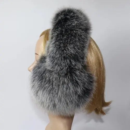 VIBE Genuine Fur Earmuffs For Winter Size ONE SIZE - 3 Thumbnail