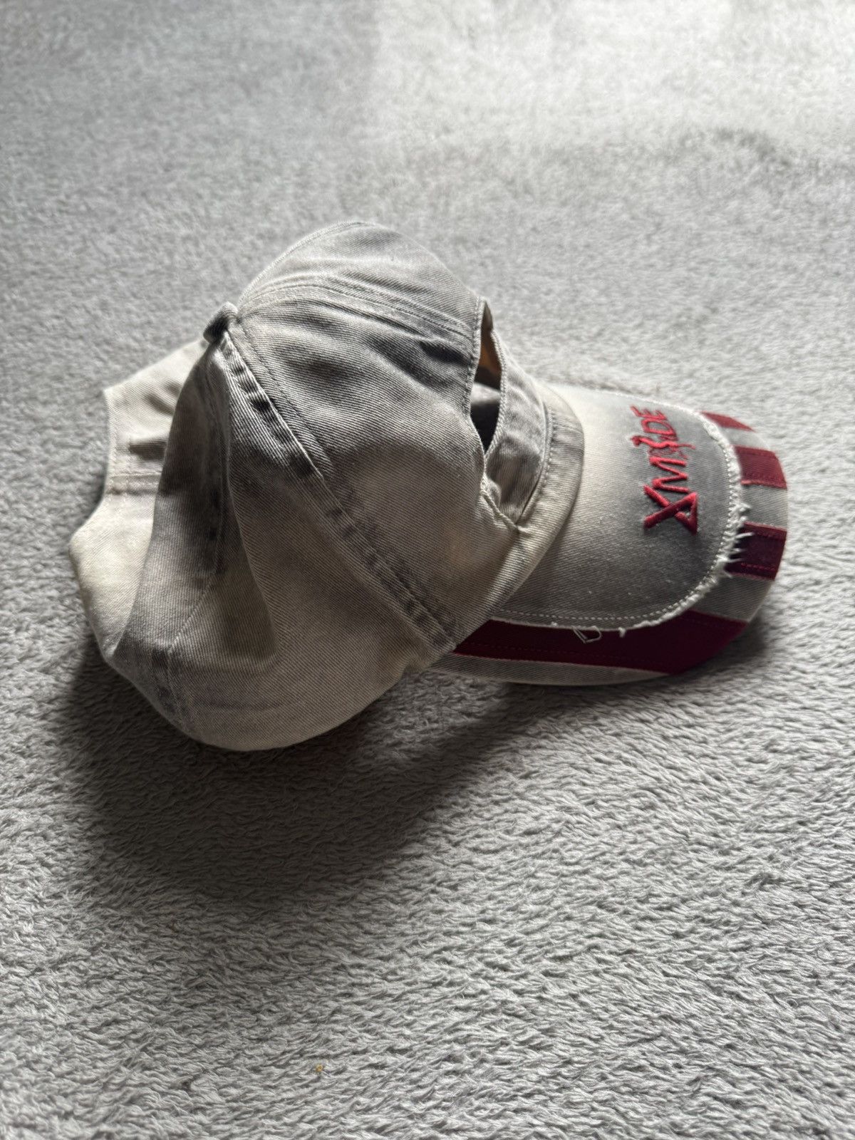 Other Blind/No Plan Washed Distressed Raw Edge Adjustable Cap Size ONE SIZE - 2 Thumbnail