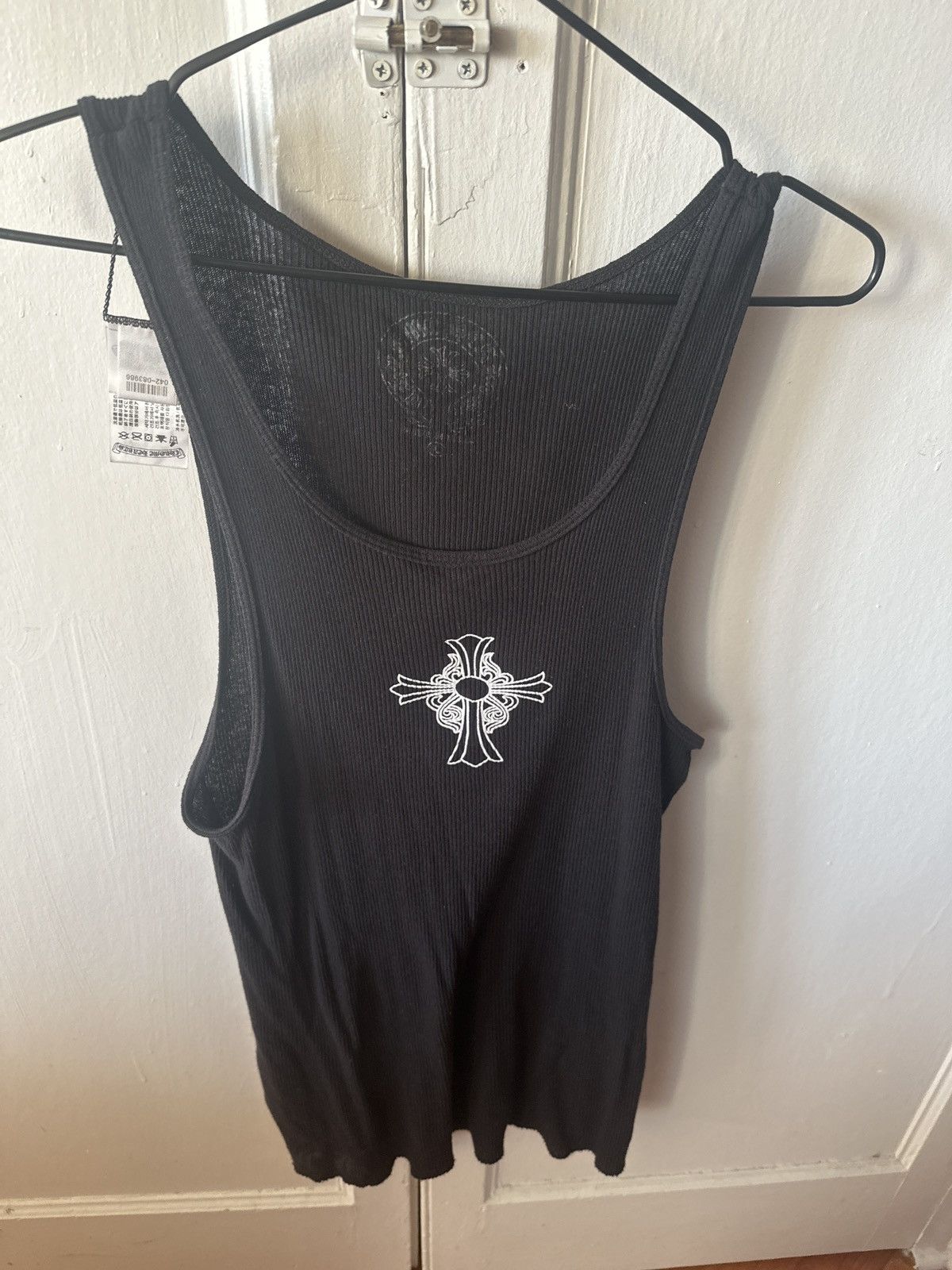 Hairy Criss Logo Tank Top Black White