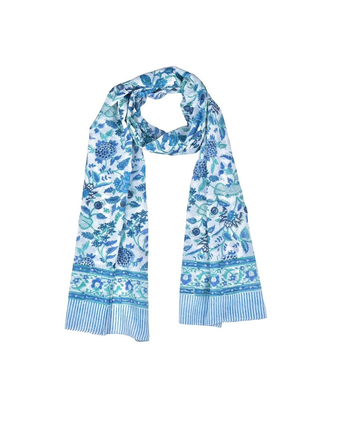 Handmade Cotton Head Scarves Lightweight Travel Scarf for Women Size ONE SIZE - 1 Thumbnail
