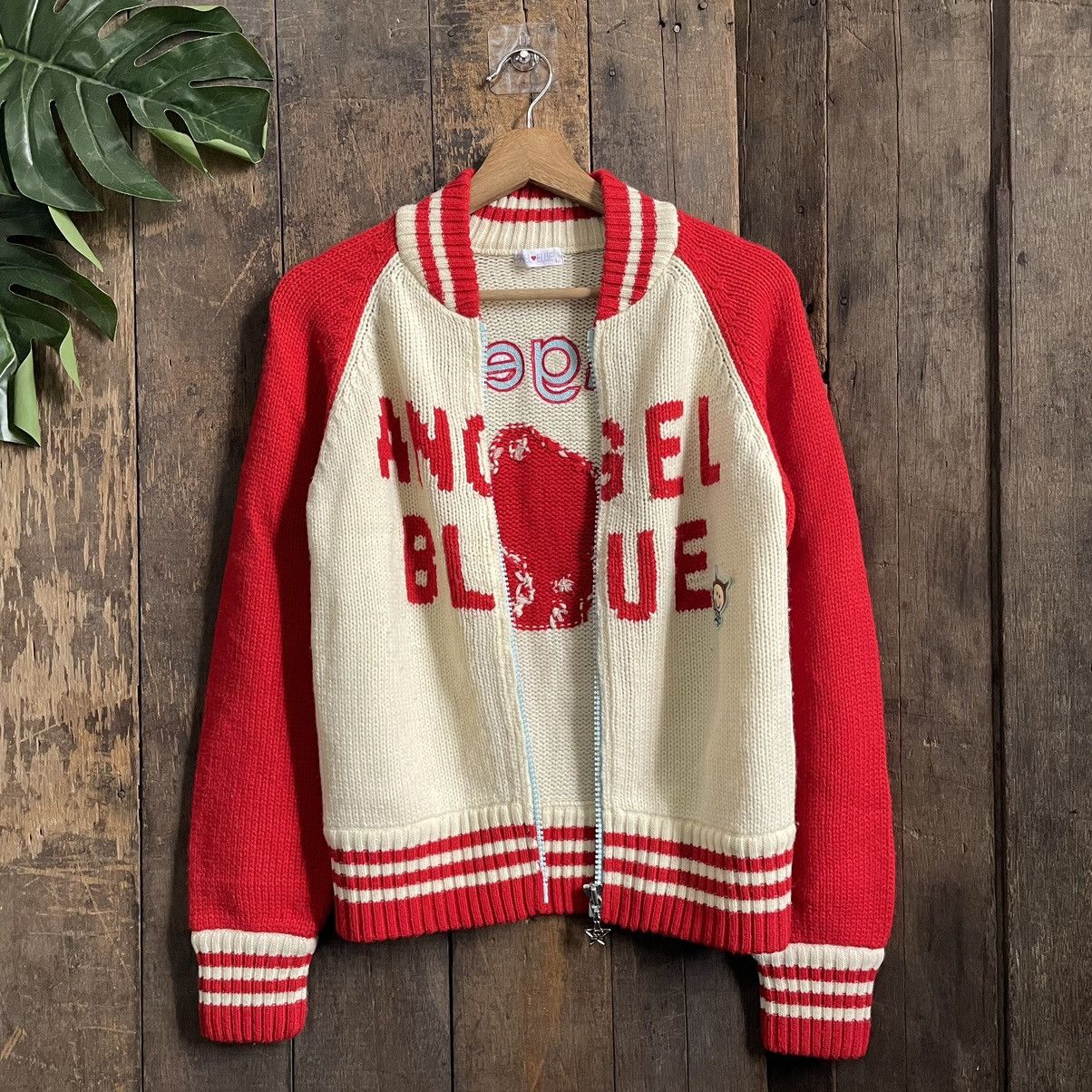 Angel Blue Vintage Angle Blue Zipper Sweatshirt Jacket Size US L / EU 52-54 / 3 - 3 Thumbnail