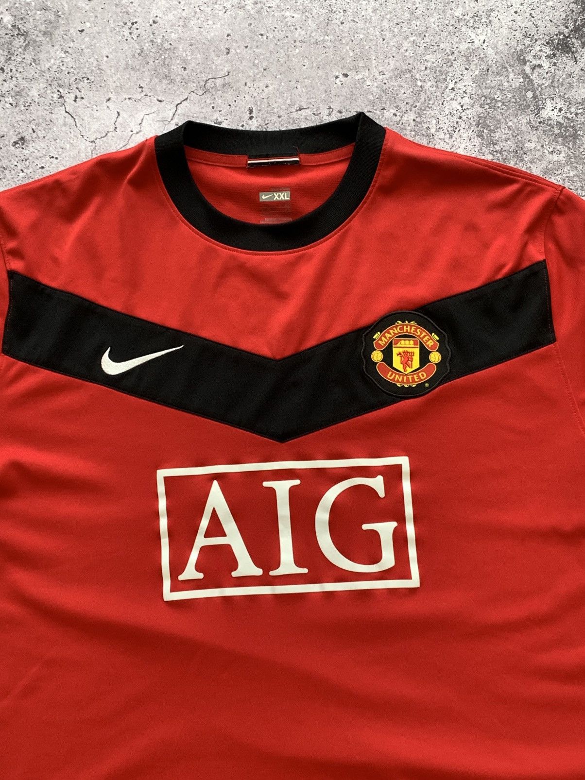 Nike 🔥NIKE MANCHESTER UNITED 2009/2010 HOME SOCCER JERSEY Size US XXL / EU 58 / 5 - 4 Thumbnail