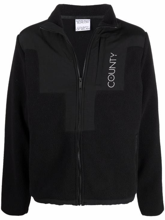 Marcelo Burlon MARCELO BURLON Men Jacket CMEA170F21FAB001 1001 Black Size US M / EU 48-50 / 2 - 1 Thumbnail