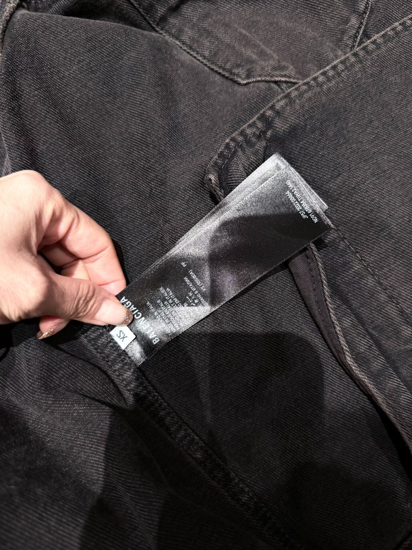Balenciaga Balenciaga BB Logo Denim Jacket in Black Size US XS / EU 42 / 0 - 5 Thumbnail