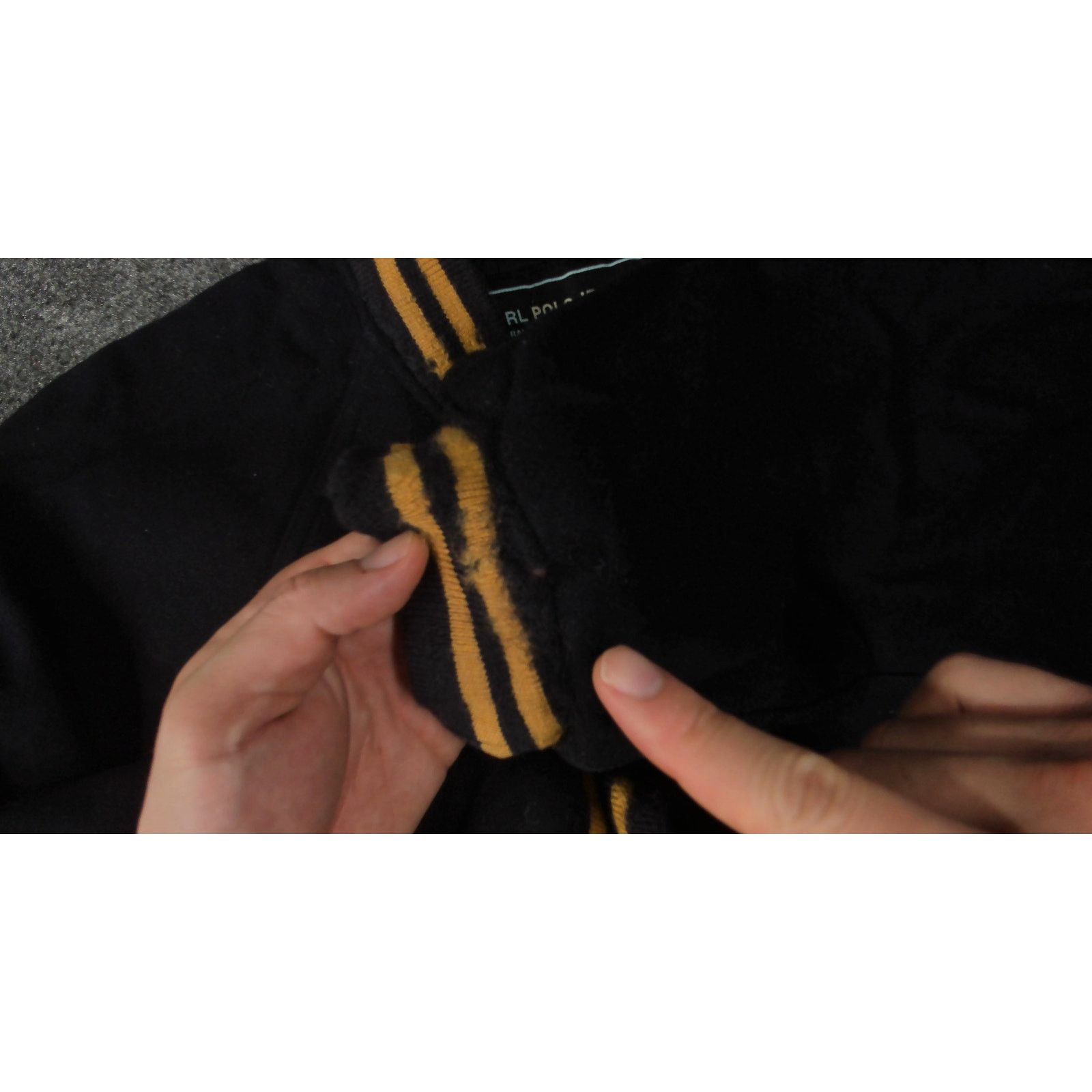 Ralph Lauren Ralph Lauren 90s USA Patch Oversized Wool Varsity Jacket Size US XXL / EU 58 / 5 - 13 Thumbnail
