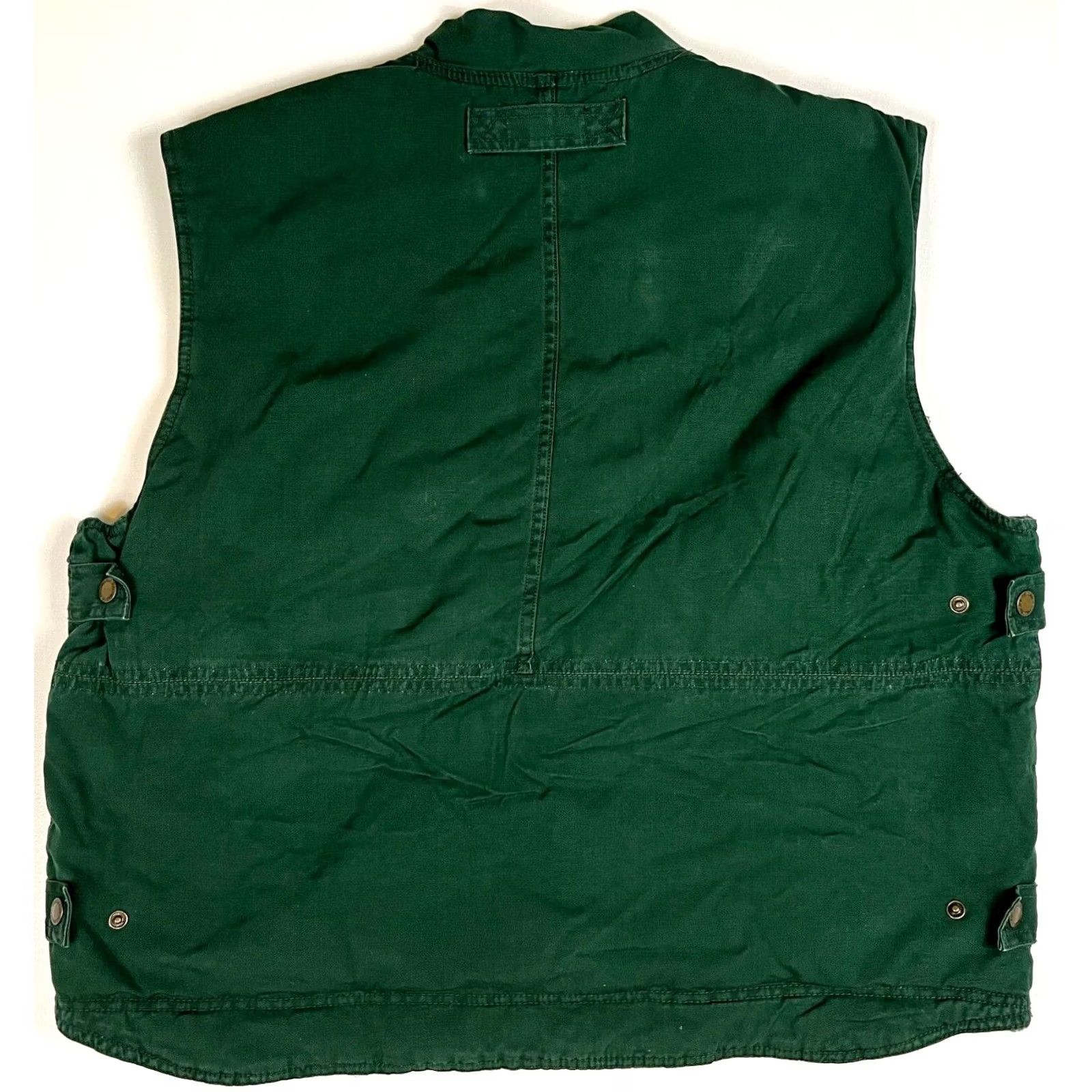 Vintage VINTAGE Fieldmaster Men's Vest Shirt Pocketed Flannel Lined Green Size L Outdoor Fishing Hunting Size US L / EU 52-54 / 3 - 2 Thumbnail