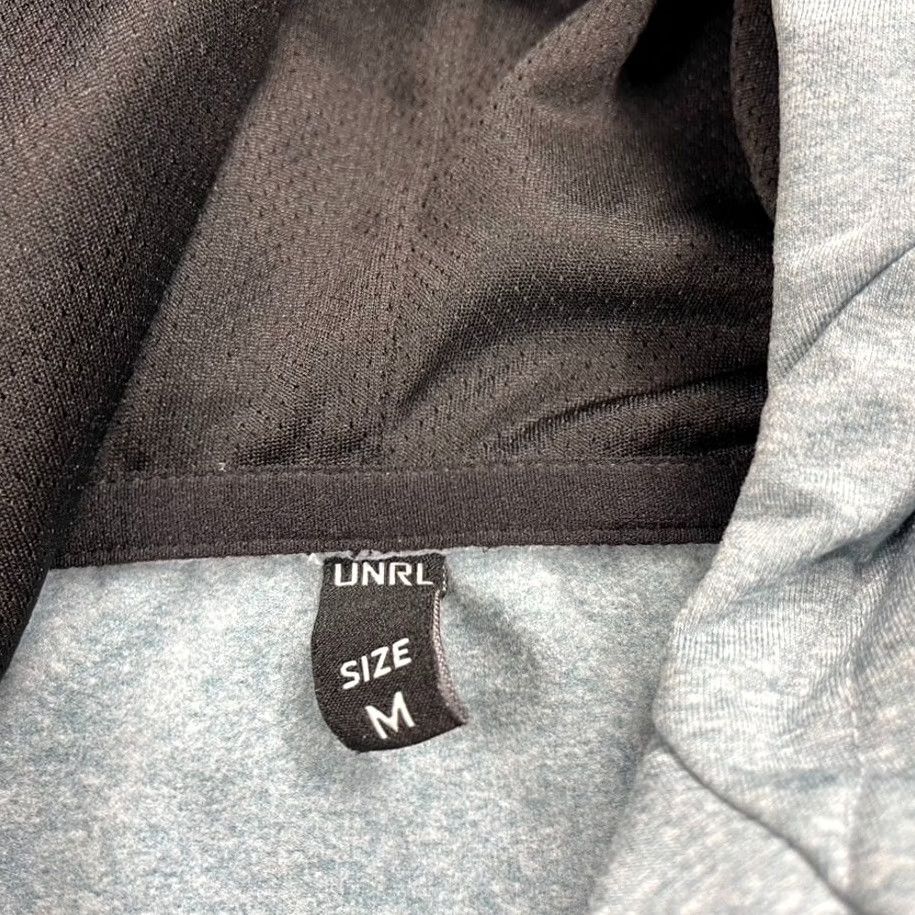 Vintage UNRL Hoodie Mens M Blue Gym Crossover Sweatshirt Workout Training Active Size US M / EU 48-50 / 2 - 4 Thumbnail