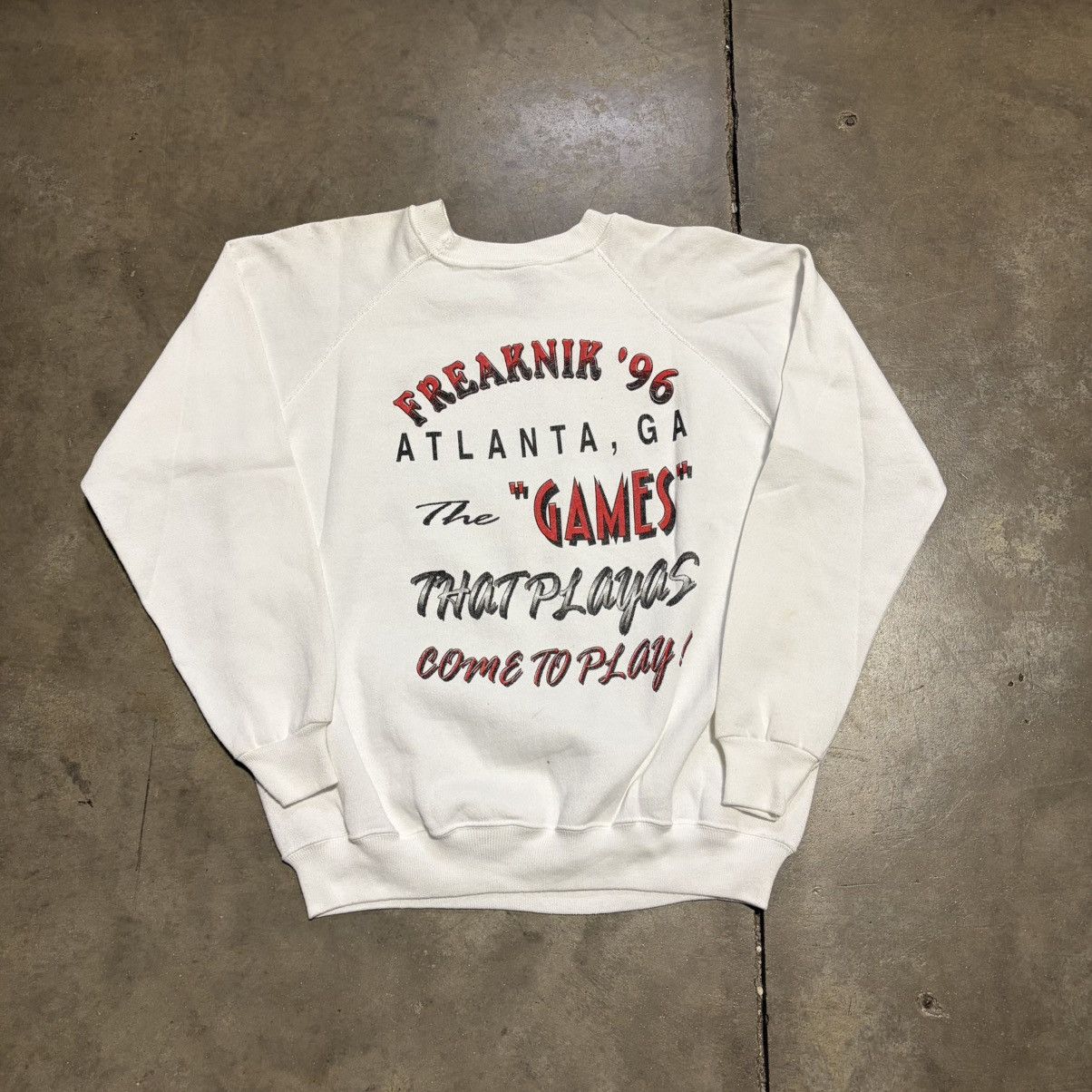 Vintage Vintage 90s 1996 Freaknik Atlanta Georgia Rap Tee Sweatshirt Size US L / EU 52-54 / 3 - 8 Thumbnail