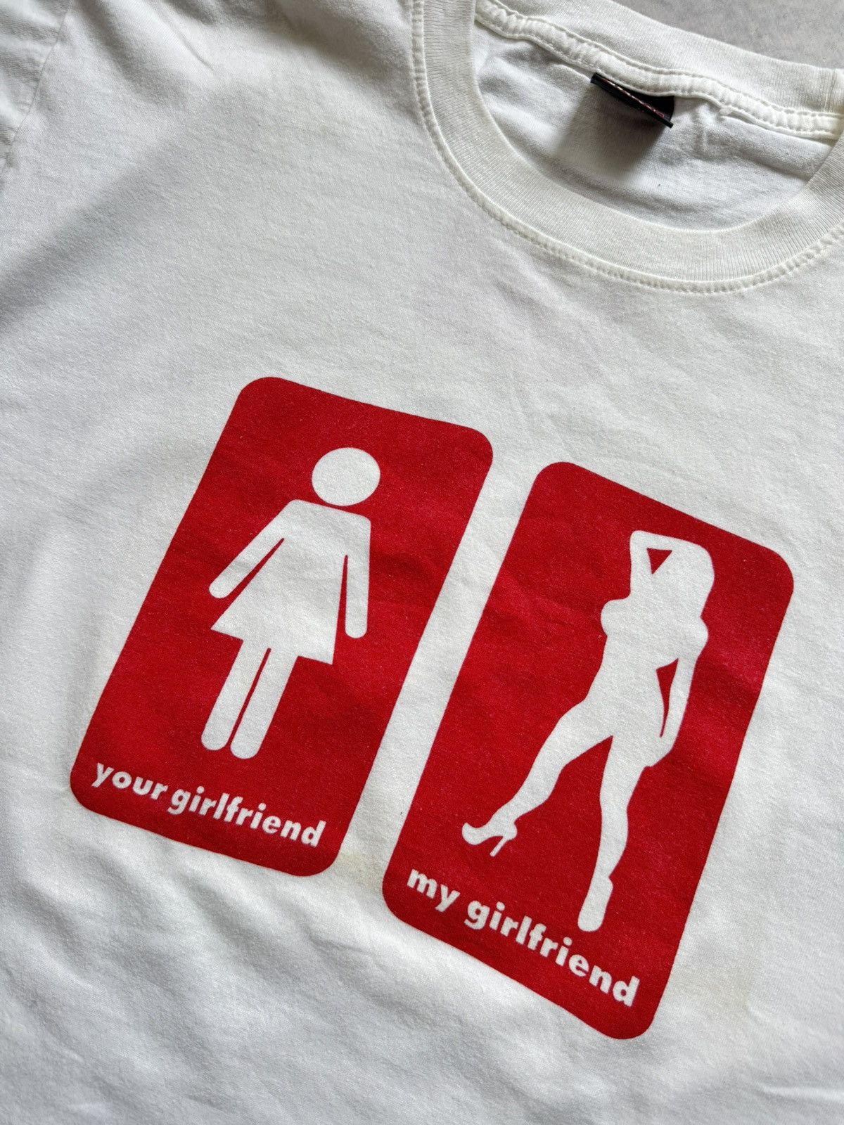 Vintage Your Girlfriend vs My Girlfriend Bangkok tee Size US L / EU 52-54 / 3 - 3 Thumbnail