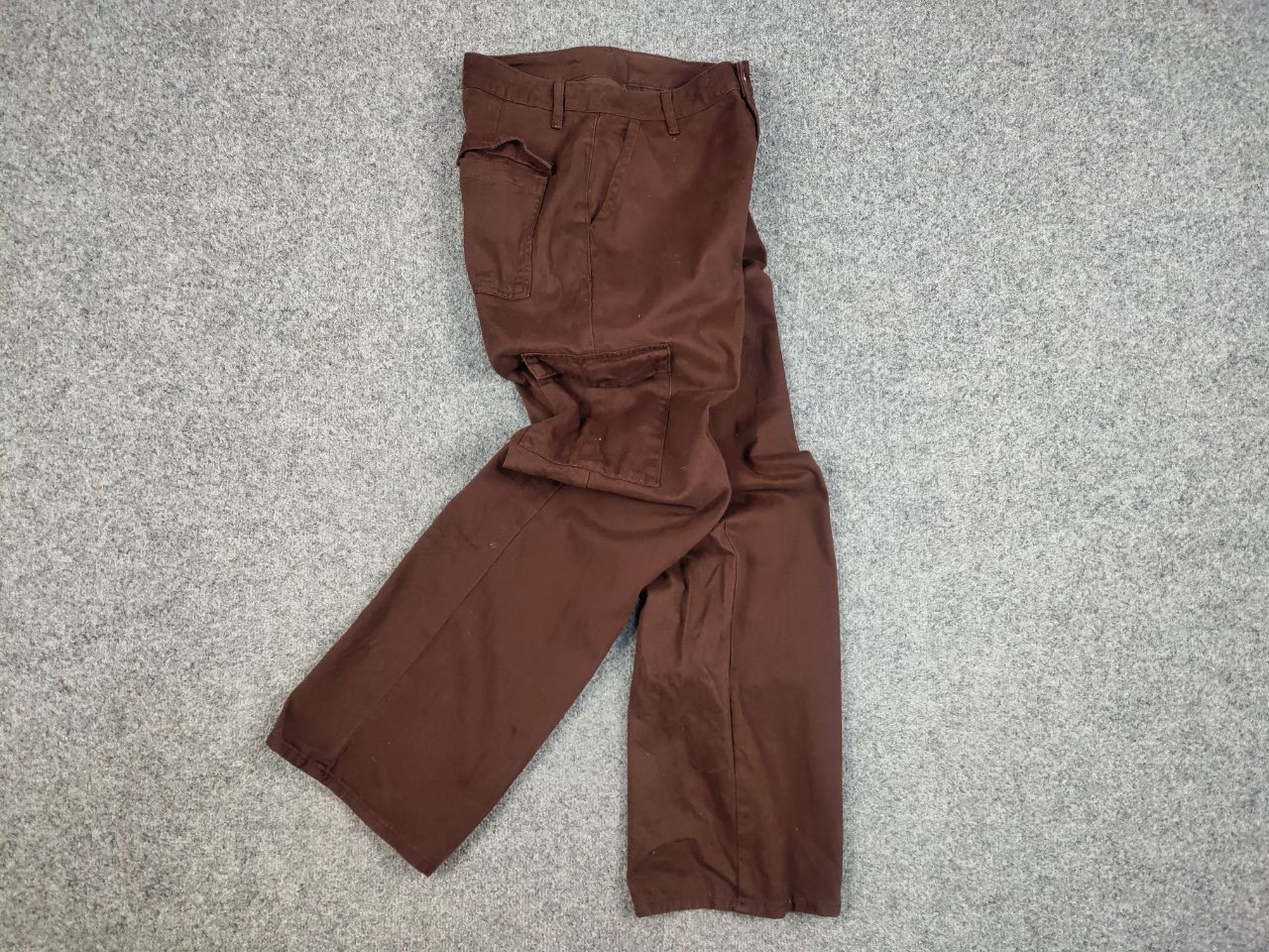 Japanese Brand Vintage 90's Japanese Brown Beggy Cargo Pants Y2K Hype Style Size US 30 / EU 46 - 13 Thumbnail