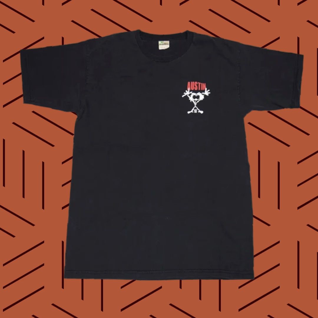 Vintage VINTAGE Pearl Jam Shirt Graphic Tee Black Adult L 2009 Austin Stickman Grunge Concert Size US L / EU 52-54 / 3 - 1 Thumbnail