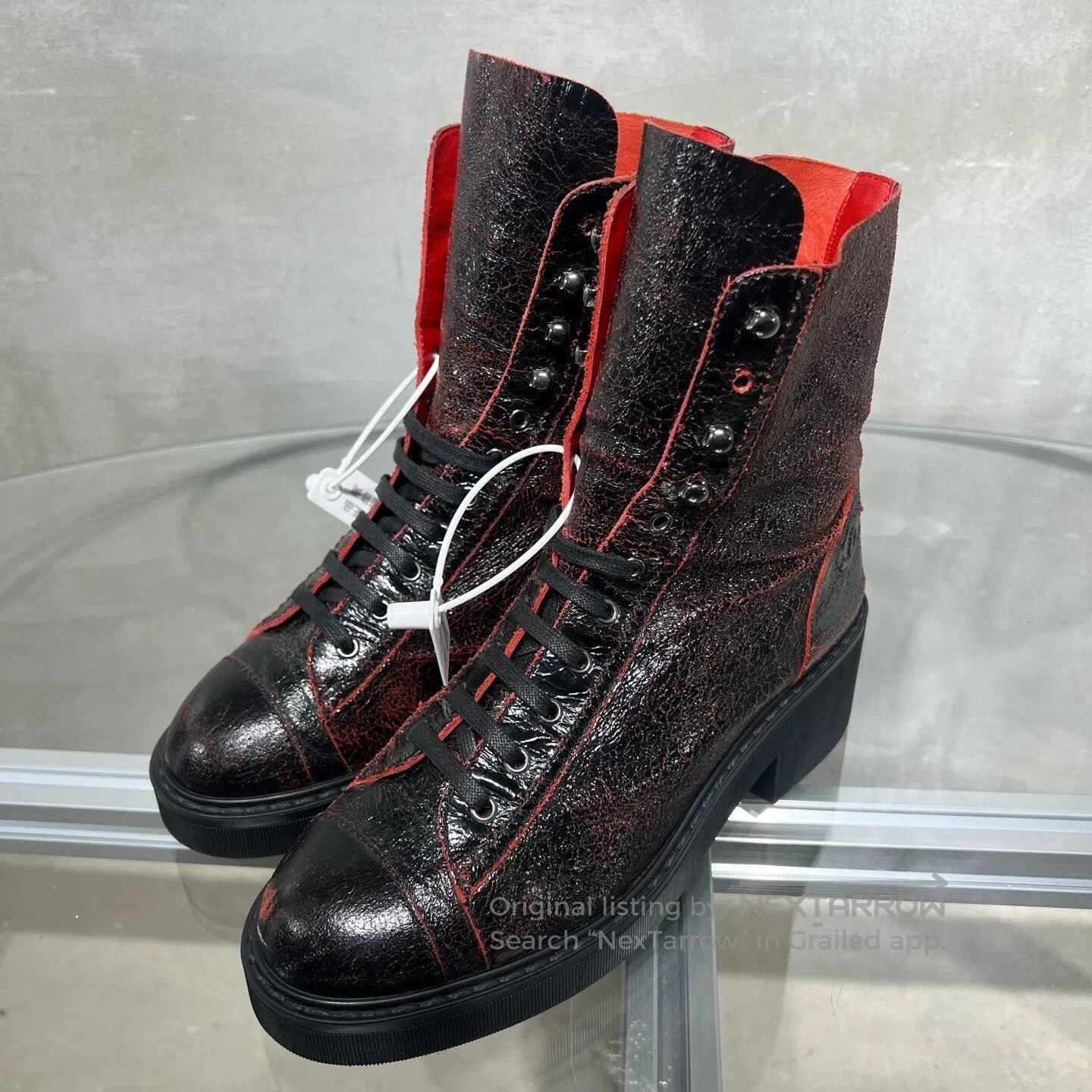 Chanel Chanel Boots: Black and Red Size US 6.5 / IT 36.5 - 1 Thumbnail