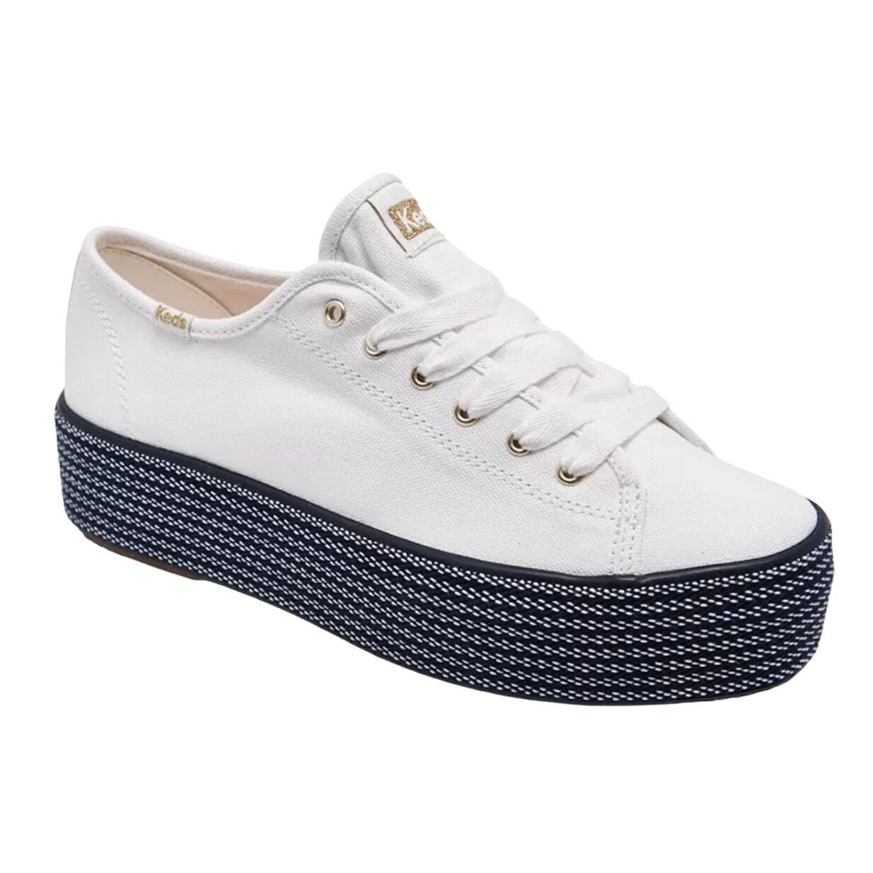 Keds Keds Women's Triple Up Webbing Canvas Sneaker Women's 10 Whi Size US 10 / IT 40 - 1 Thumbnail