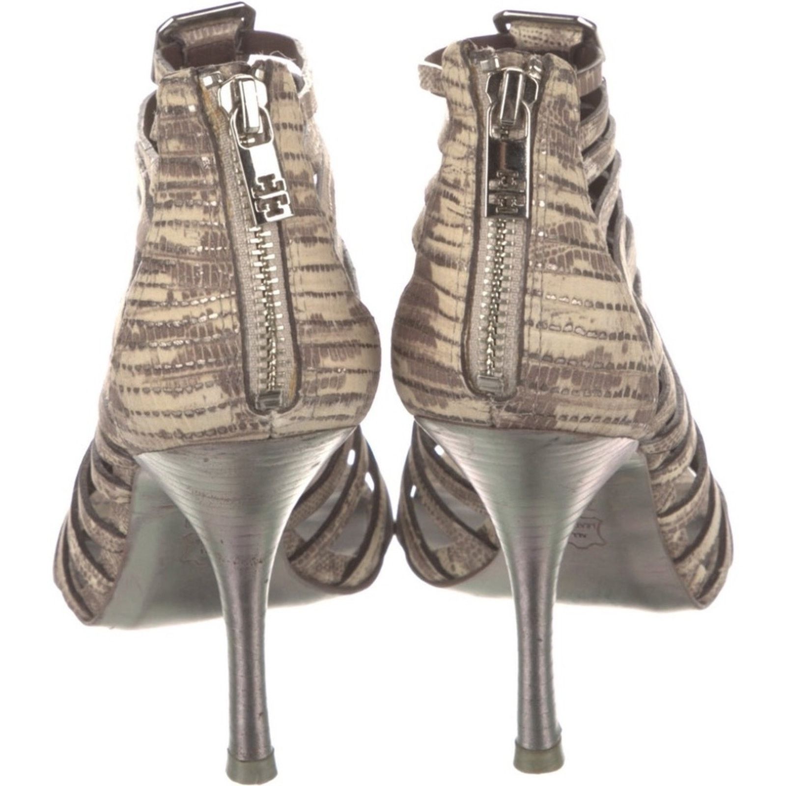 Tory Burch Tory Burch Caged Strappy Snake Print Stiletto Heels Sz 8 Size US 8 / IT 38 - 3 Thumbnail