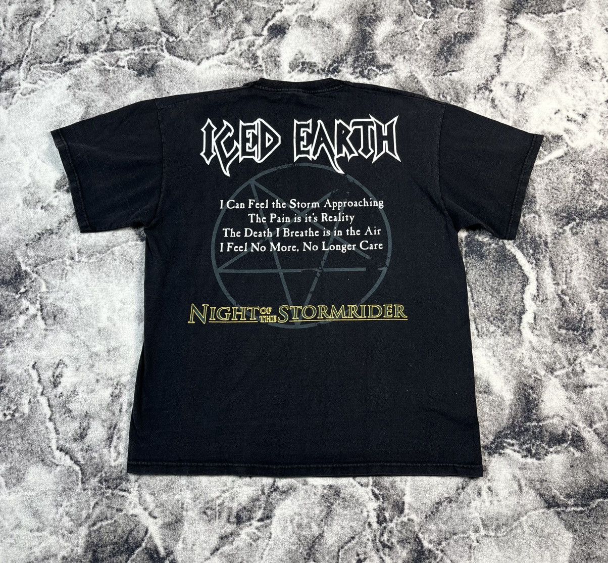 Band Tees Iced Earth Night of the Stormrider Band Tee Faded Vintage Size US XL / EU 56 / 4 - 7 Thumbnail