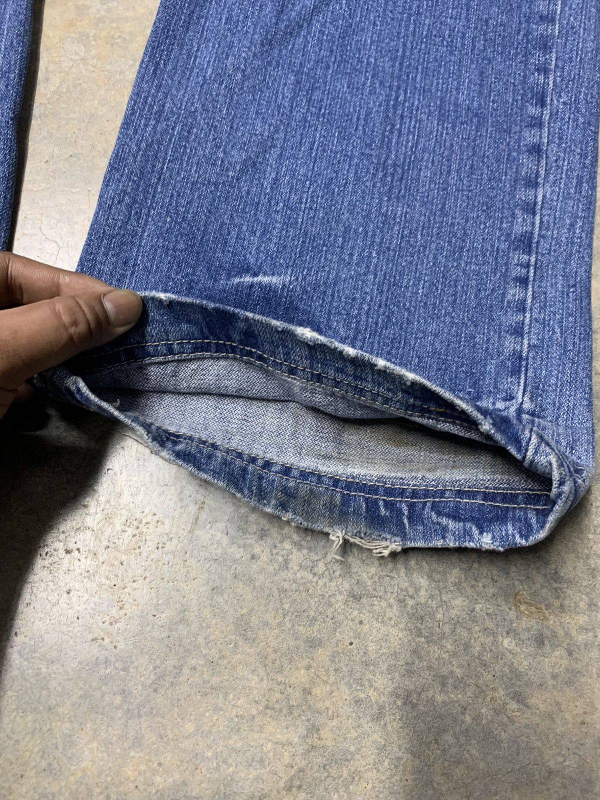 Distressed curve leg TREZ Cargo Jean