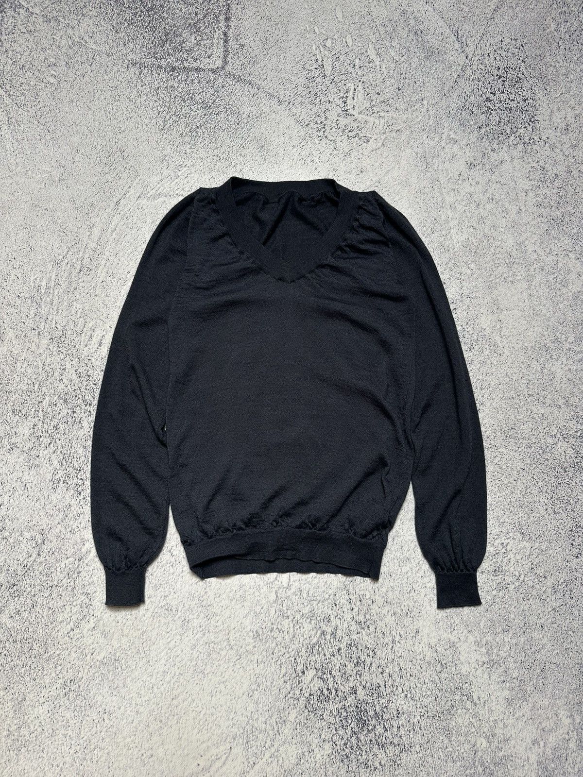 Brunello Cucinelli $1020 Brunello Cucinelli Cashmere/Silk V-Neck Sweater Jumper Size XS / US 0-2 / IT 36-38 - 1 Thumbnail