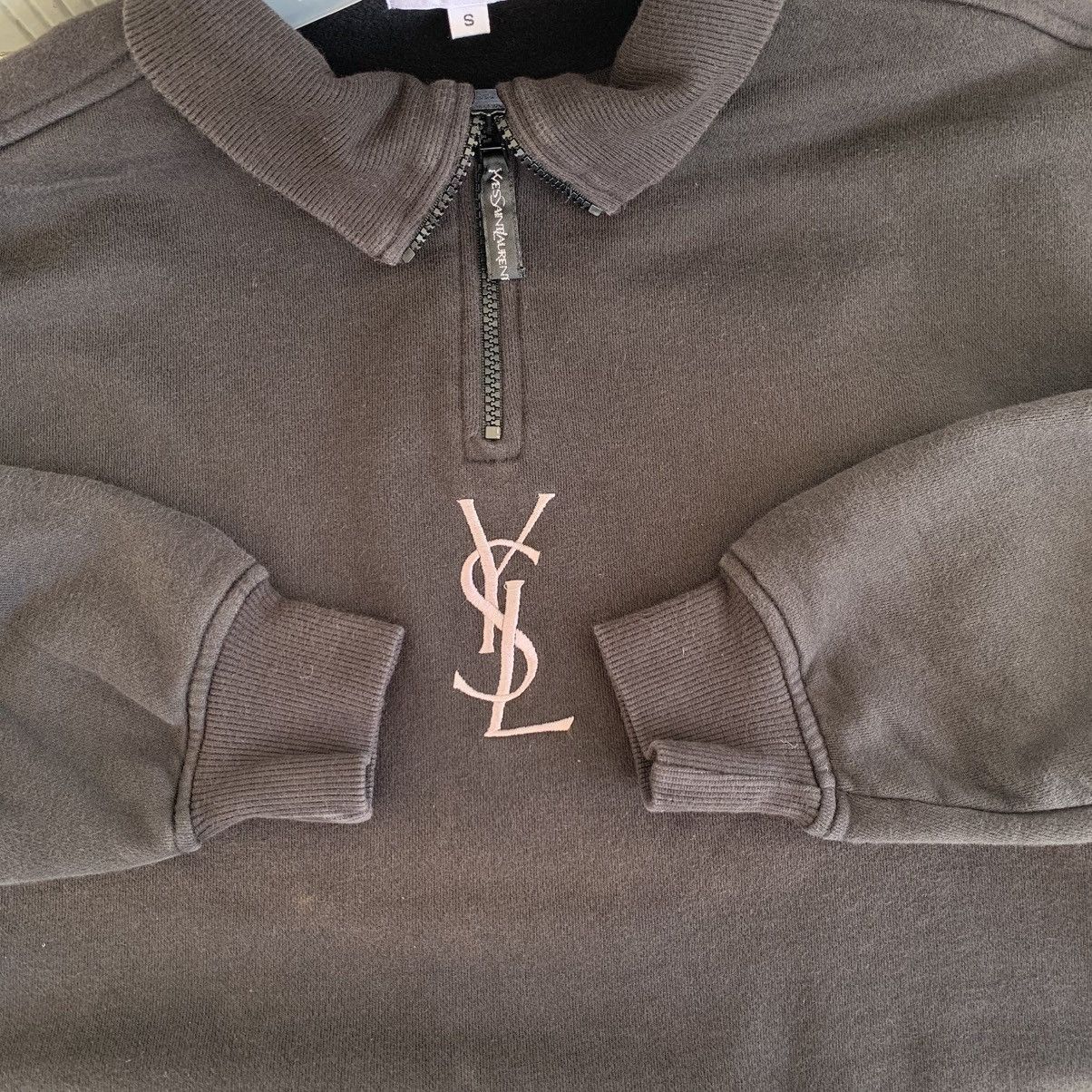Yves Saint Laurent Vintage YSL Yves Saint Laurent Quarter Zip Zipper Sweatshirt Size US S / EU 44-46 / 1 - 13 Thumbnail