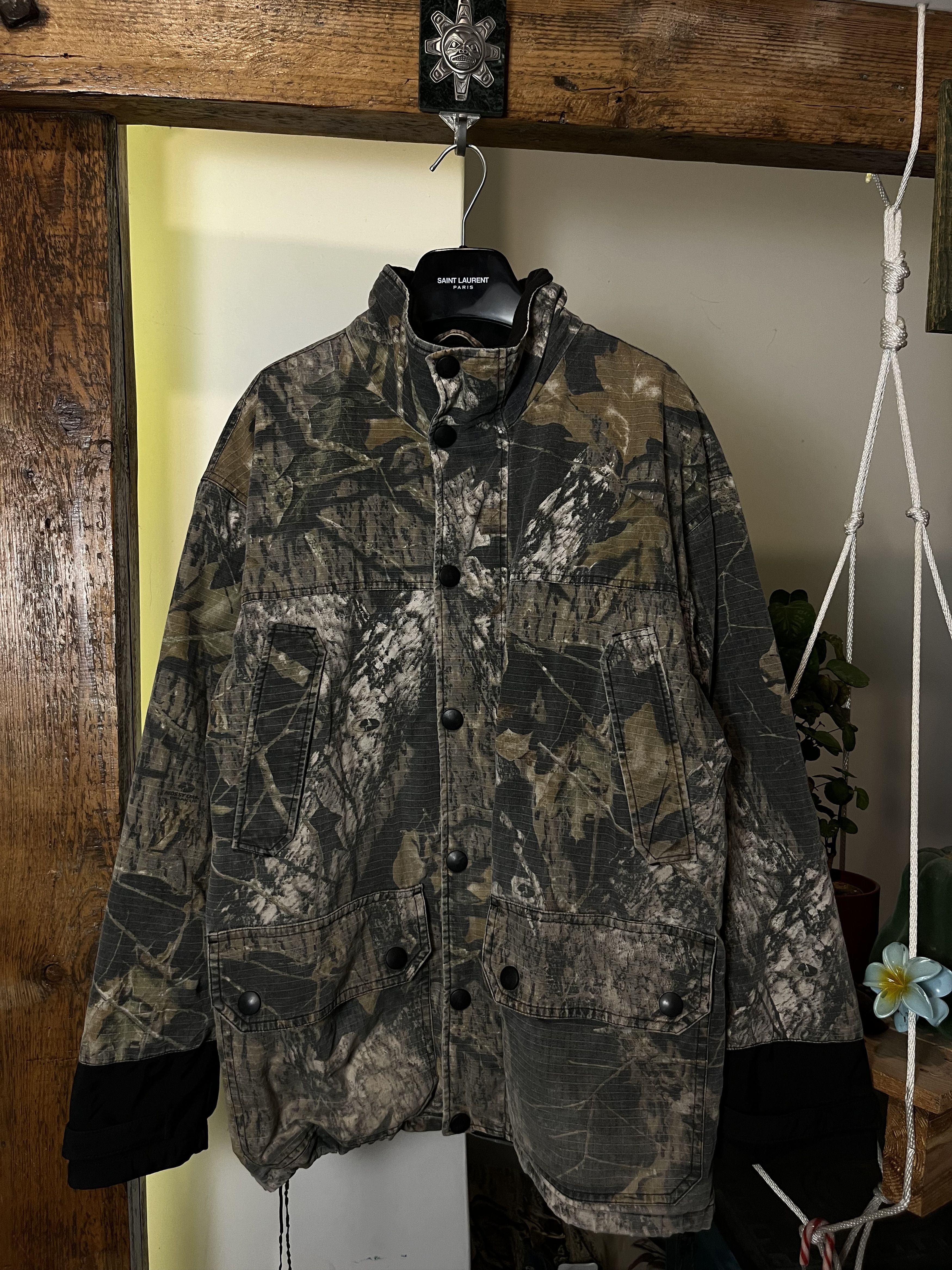 Vintage 90s y2k Mossy Oaks RealTree Military Forest Jacket
