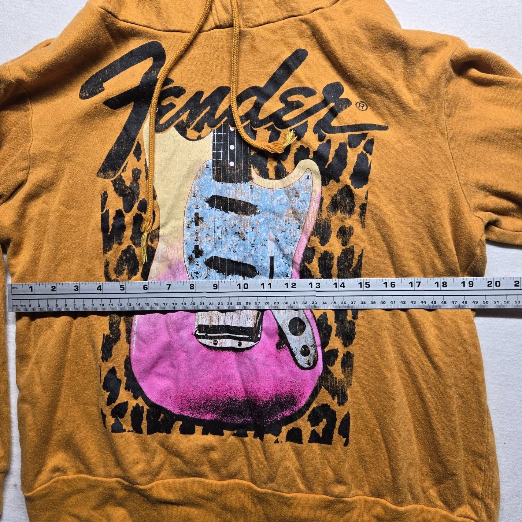 Fender Fender Shirt Hoodie Adult Women L Brown Guitar Cheetah Logo Graphic Print Pullover All Seasons Casual Mens? Size L / US 10 / IT 46 - 5 Thumbnail