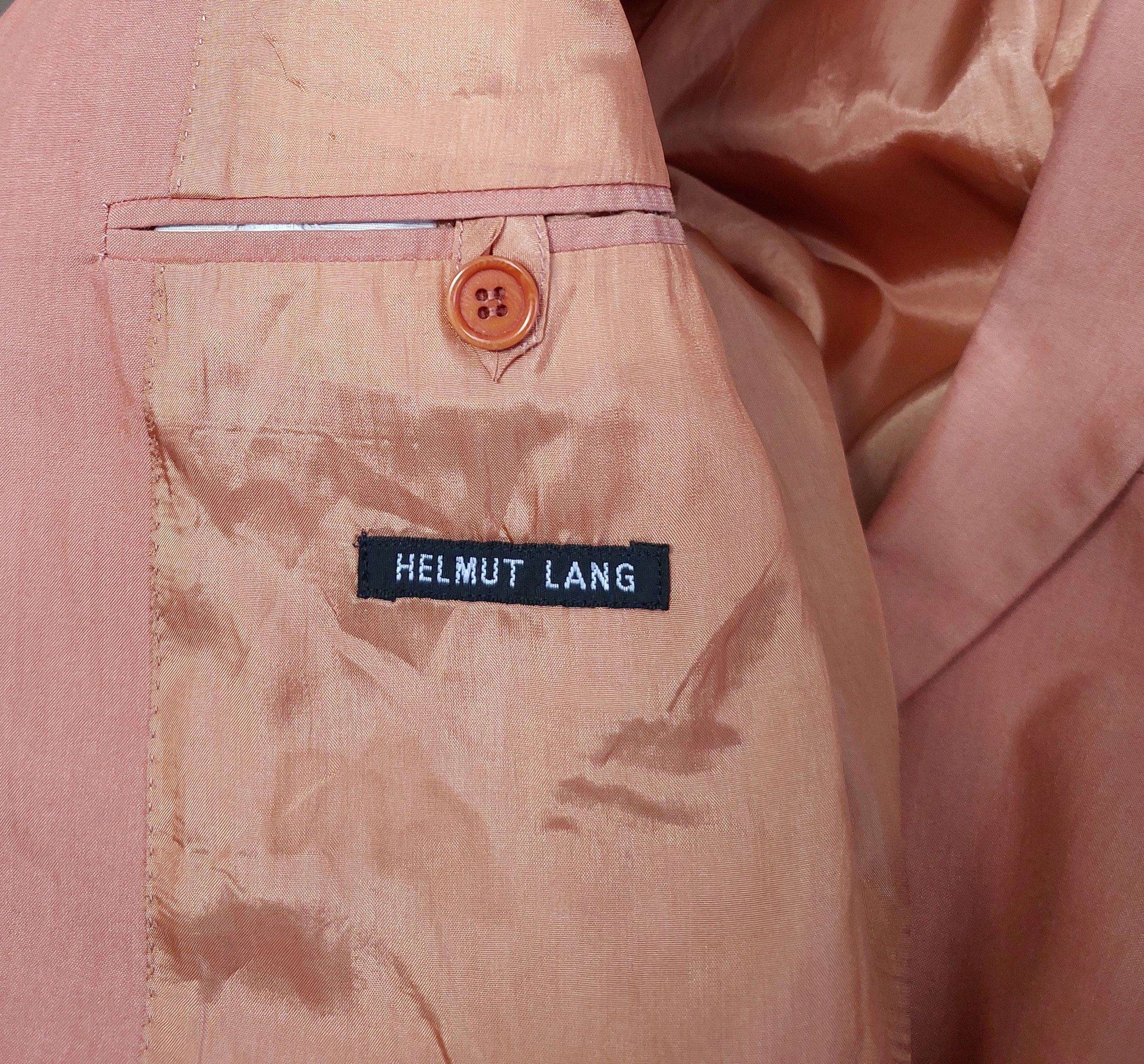 Helmut Lang Helmut Lang 2-Buttons Orange Blazer Size 52S - 7 Thumbnail