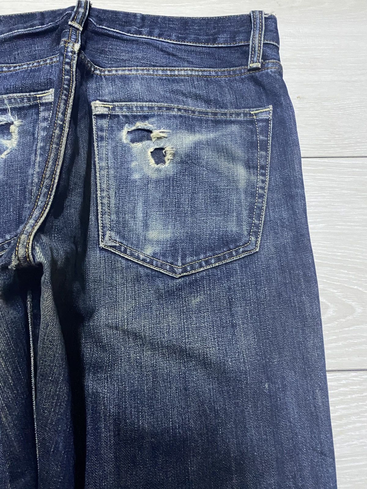 Jil Sander × Uniqlo Vintage Uniqlo UJ Grunge Distressed Loose Jeans Size US 32 / EU 48 - 6 Thumbnail