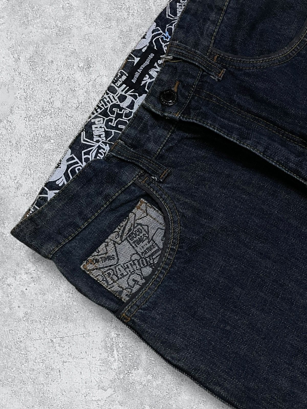 Japanese Brand Vintage 90’s Japan Deaigner Avail Avantgarde Daicock Denim Size US 32 / EU 48 - 9 Thumbnail