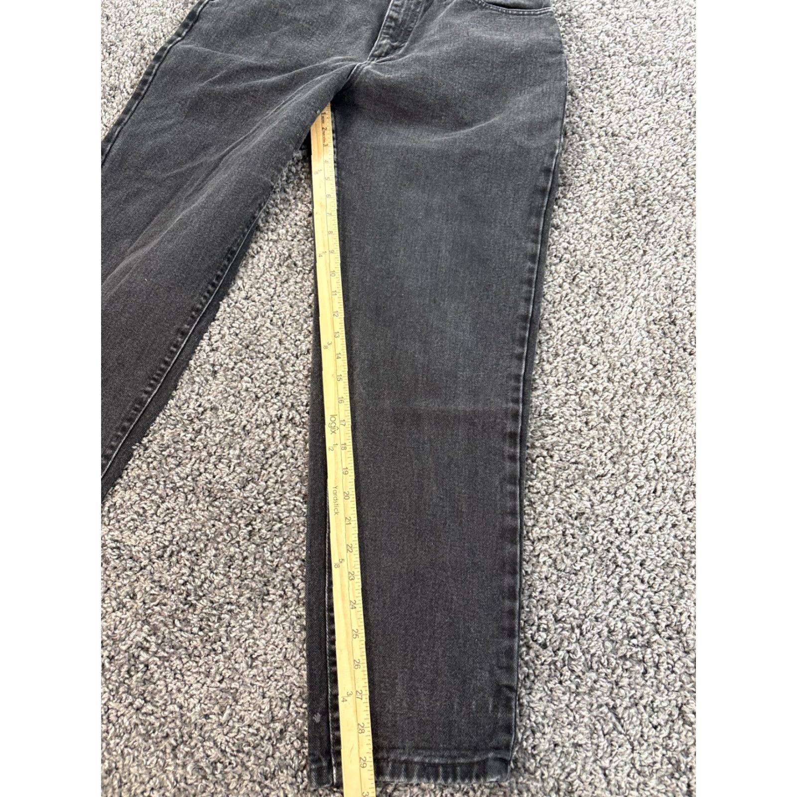 Lee VINTAGE Lee Mom Jeans Womens 28x30 Black High Rise Dark Wash 90s Womens Size 32" / US 10 / IT 46 - 2 Thumbnail