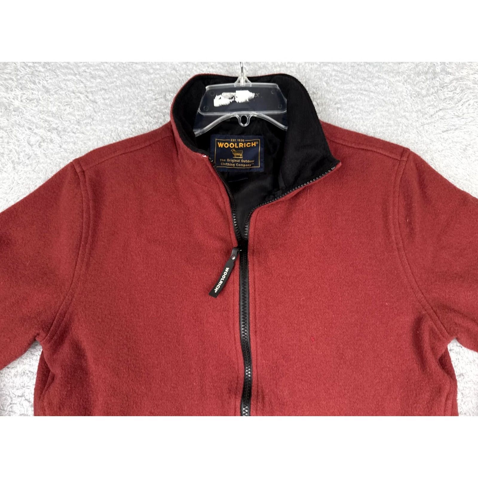 Vintage Woolrich Jacket Women Small Red Fleece Full Zip Lined Outdoor Hiking Casual Warm Size S / US 4 / IT 40 - 4 Thumbnail