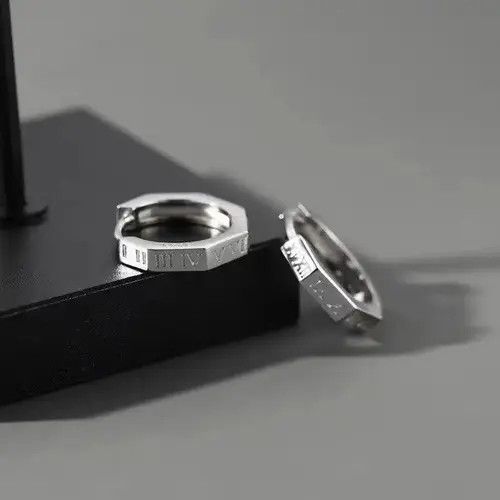 Other 936Pure Titanium Hoop Huggie Earrings Round/Hexagon Earring Size ONE SIZE - 3 Thumbnail